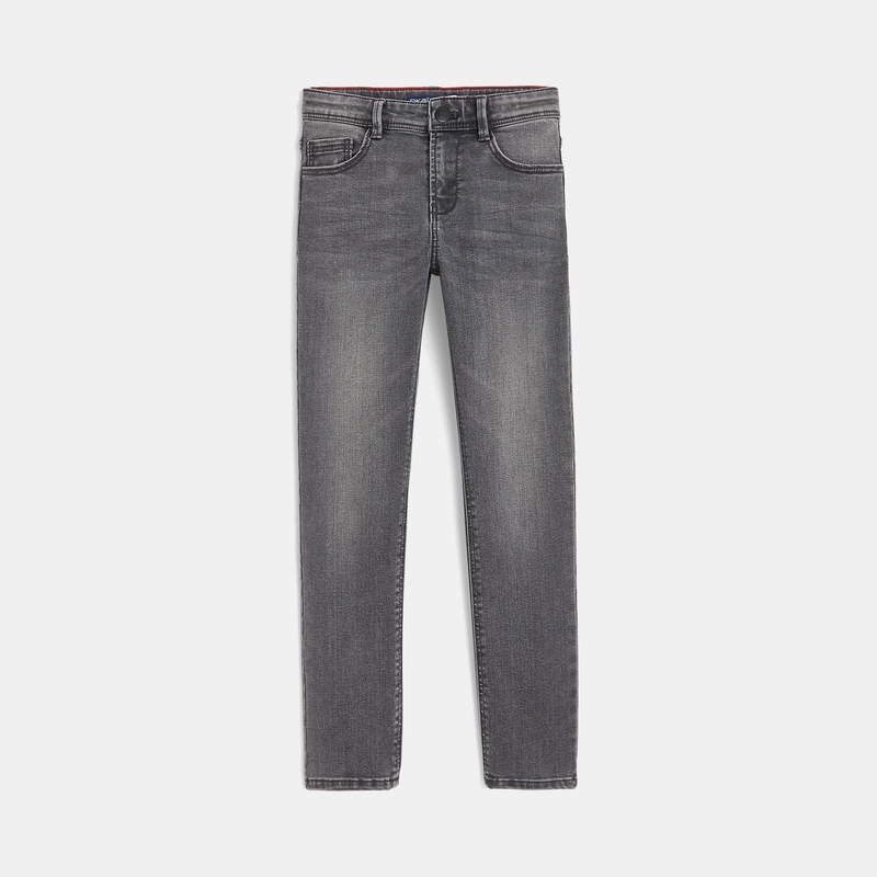 Jean slim ultra-résistant gris garçon
