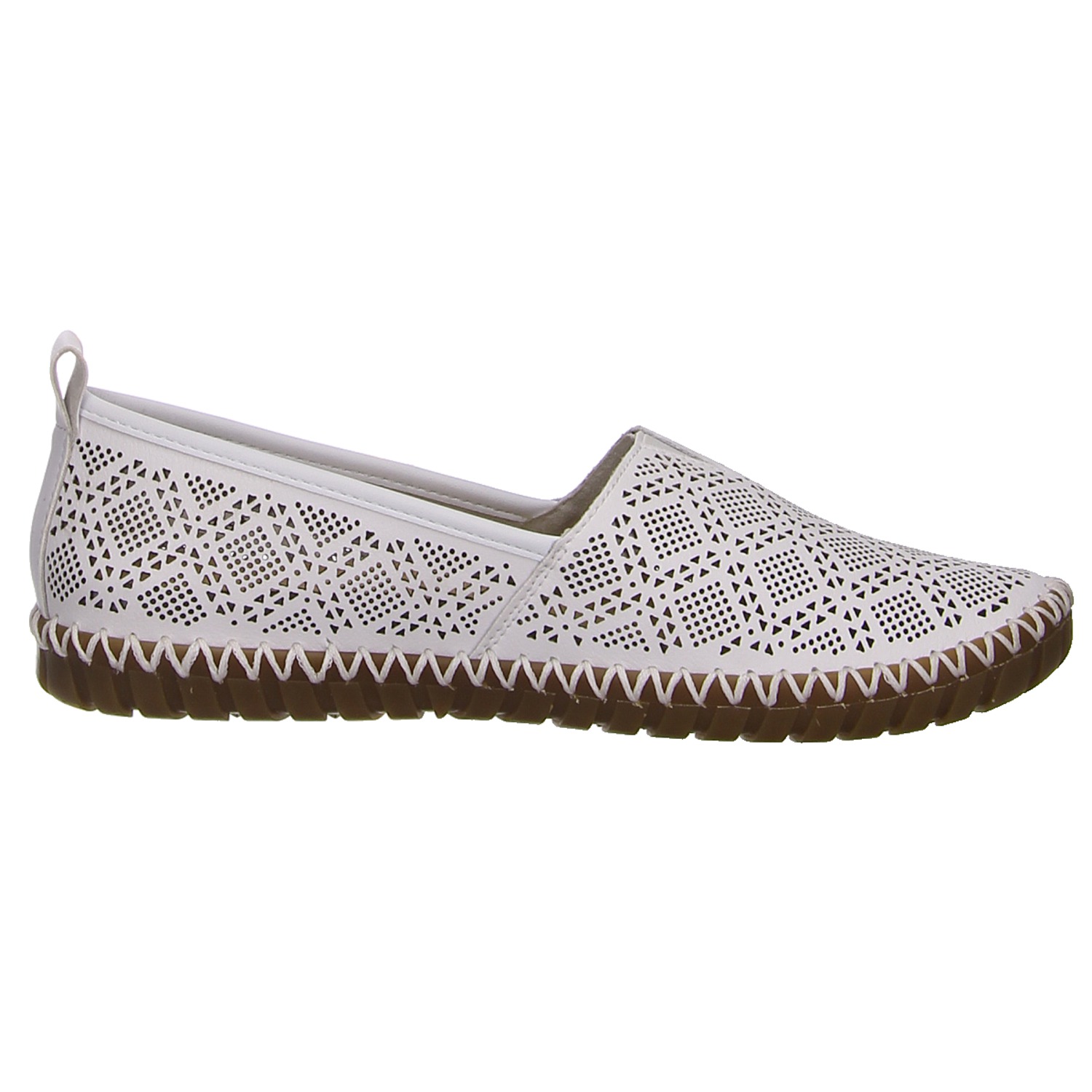 Rieker Slipper weiß weiss/weiss kombi
