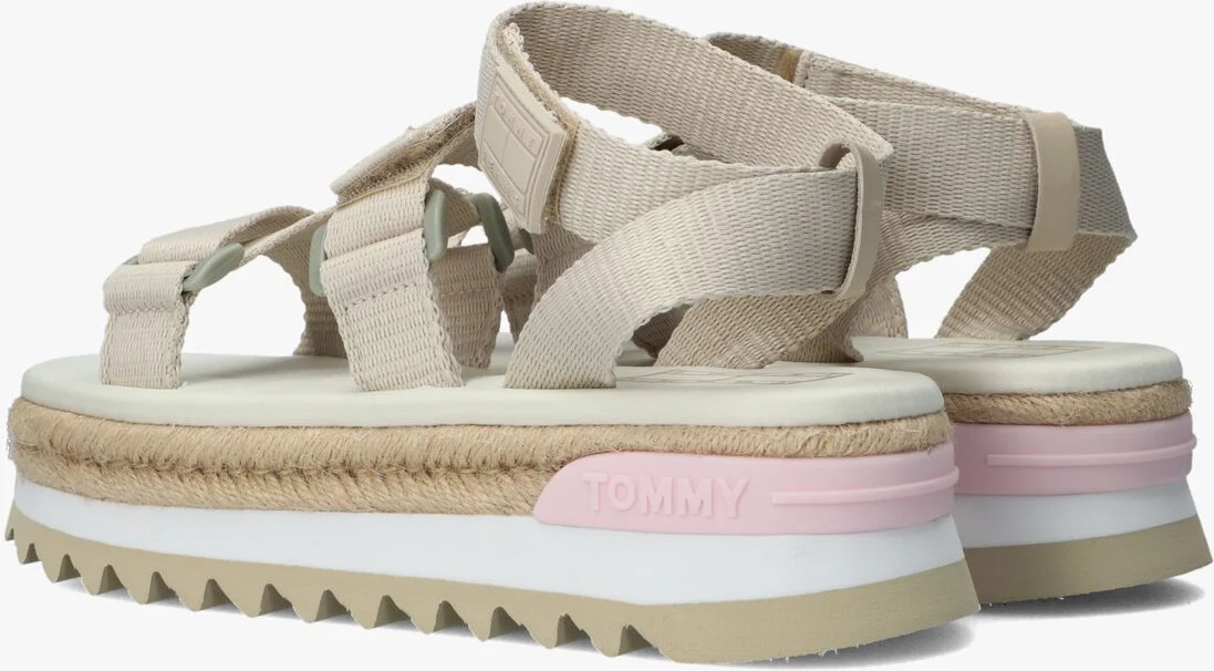 TOMMY JEANS beige tommy jeans sandalen tommy jeans rope cleated