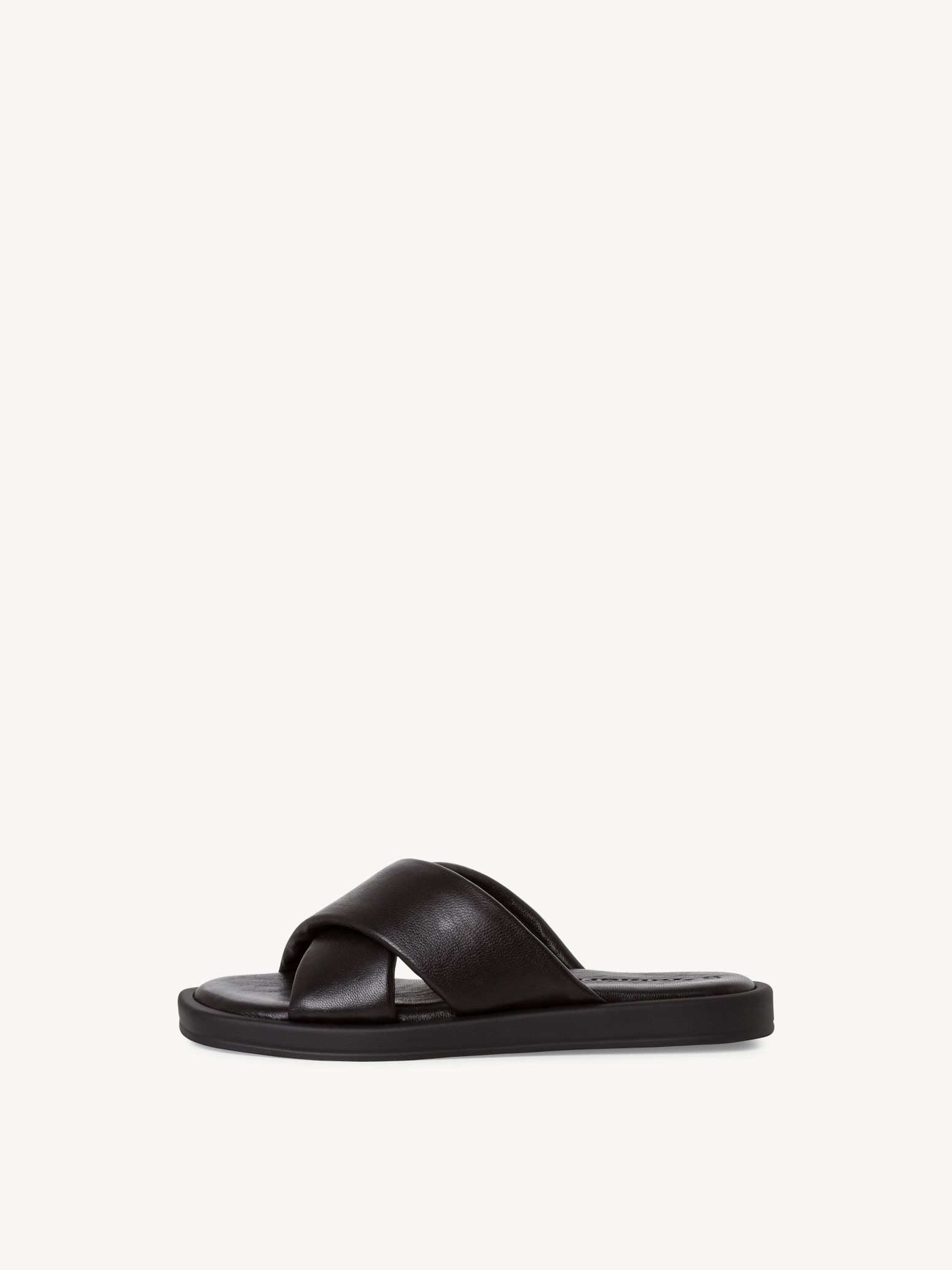 Leren Slipper - zwart