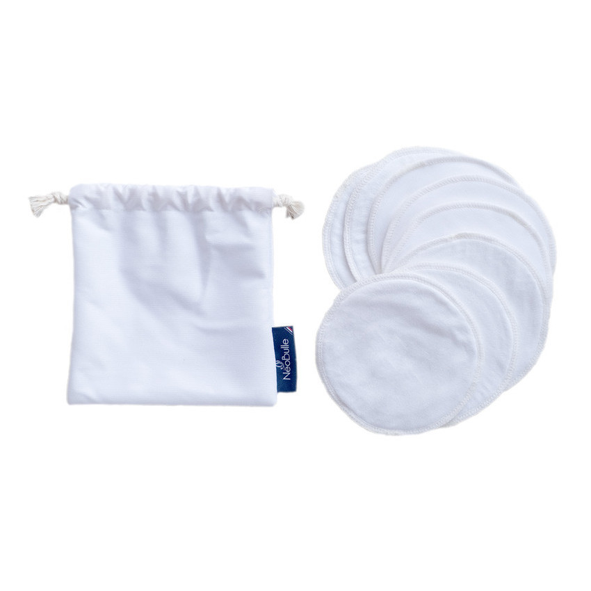 Kit de 8 coussinets d'allaitement lavables