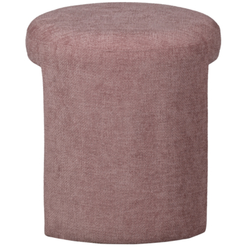 WOOOD kruk Charlie blush chenille stof