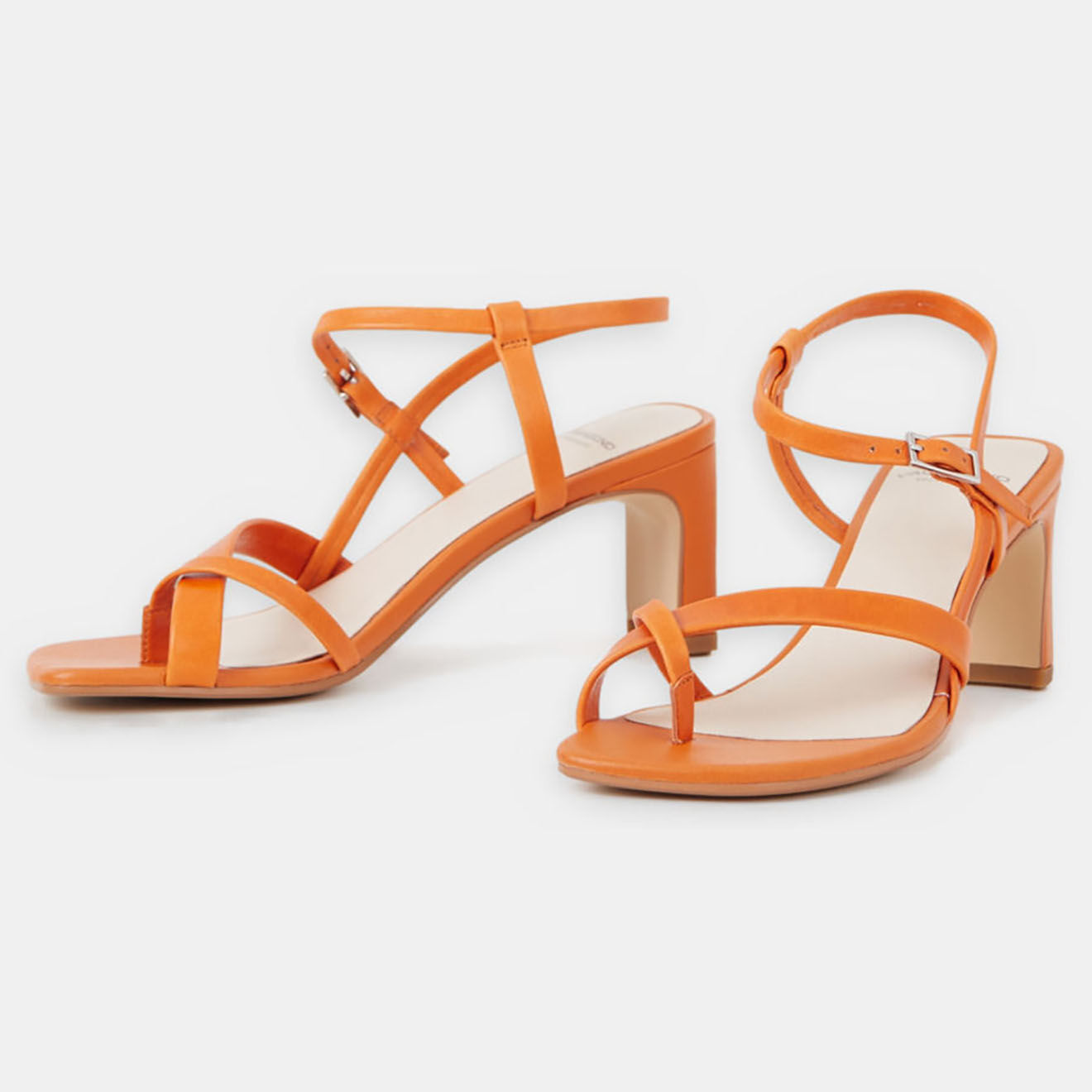 Vagabond Sandales en Cuir Luisa orange - Talon 7 cm