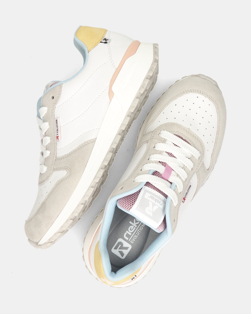 Rieker Lage sneakers  - wit