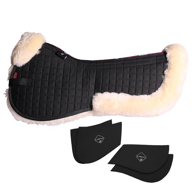 Zadelonderlegger LeMieux Prosorb Lamb Zwart-beige