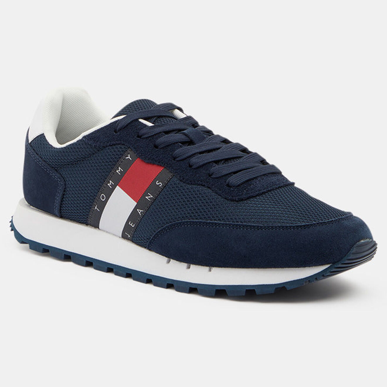 Tommy Jeans Baskets running Mix bleu marine