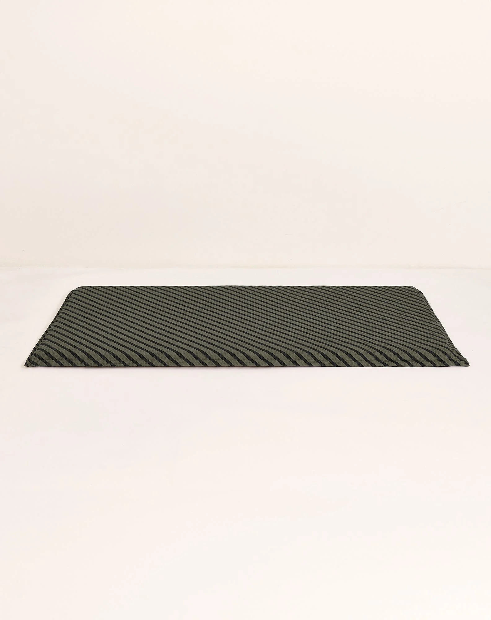 Matelas de sol landscape en coton lavé gaufré | Vert