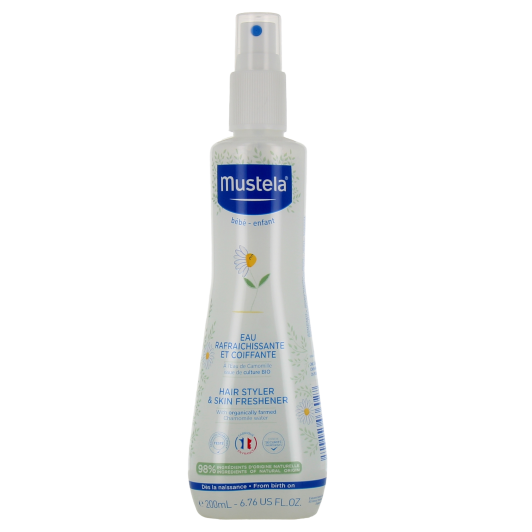 Eau rafraîchissante et coiffante Mustela