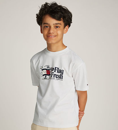Tommy Hilfiger T-Shirt - Weiß m. Print