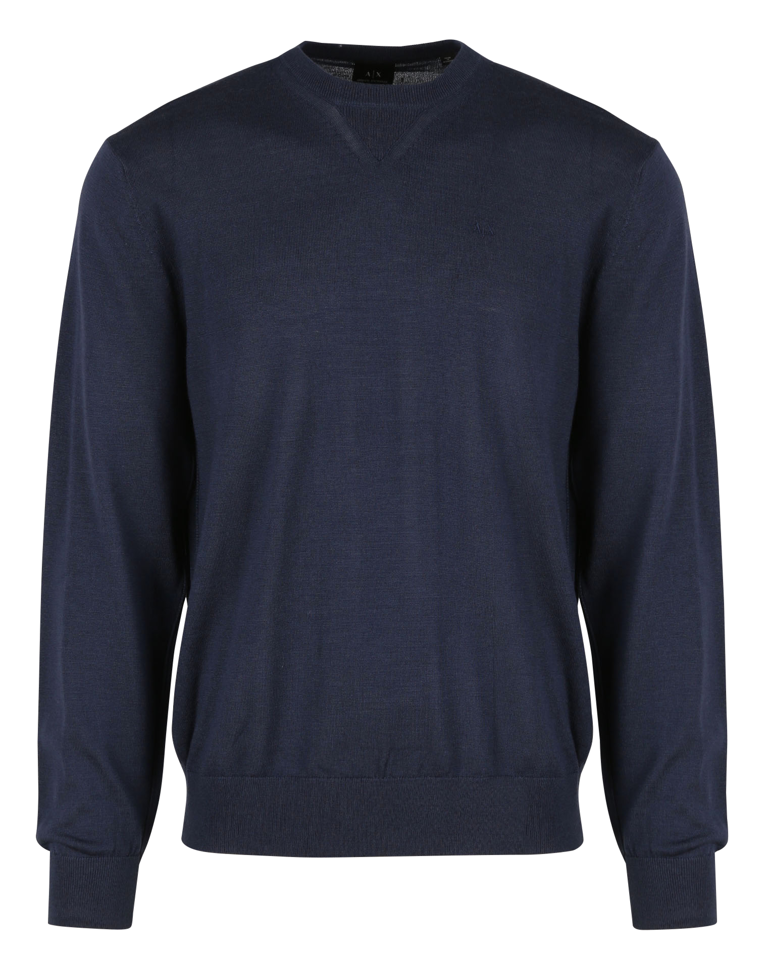 Pull col rond en laine | Gris