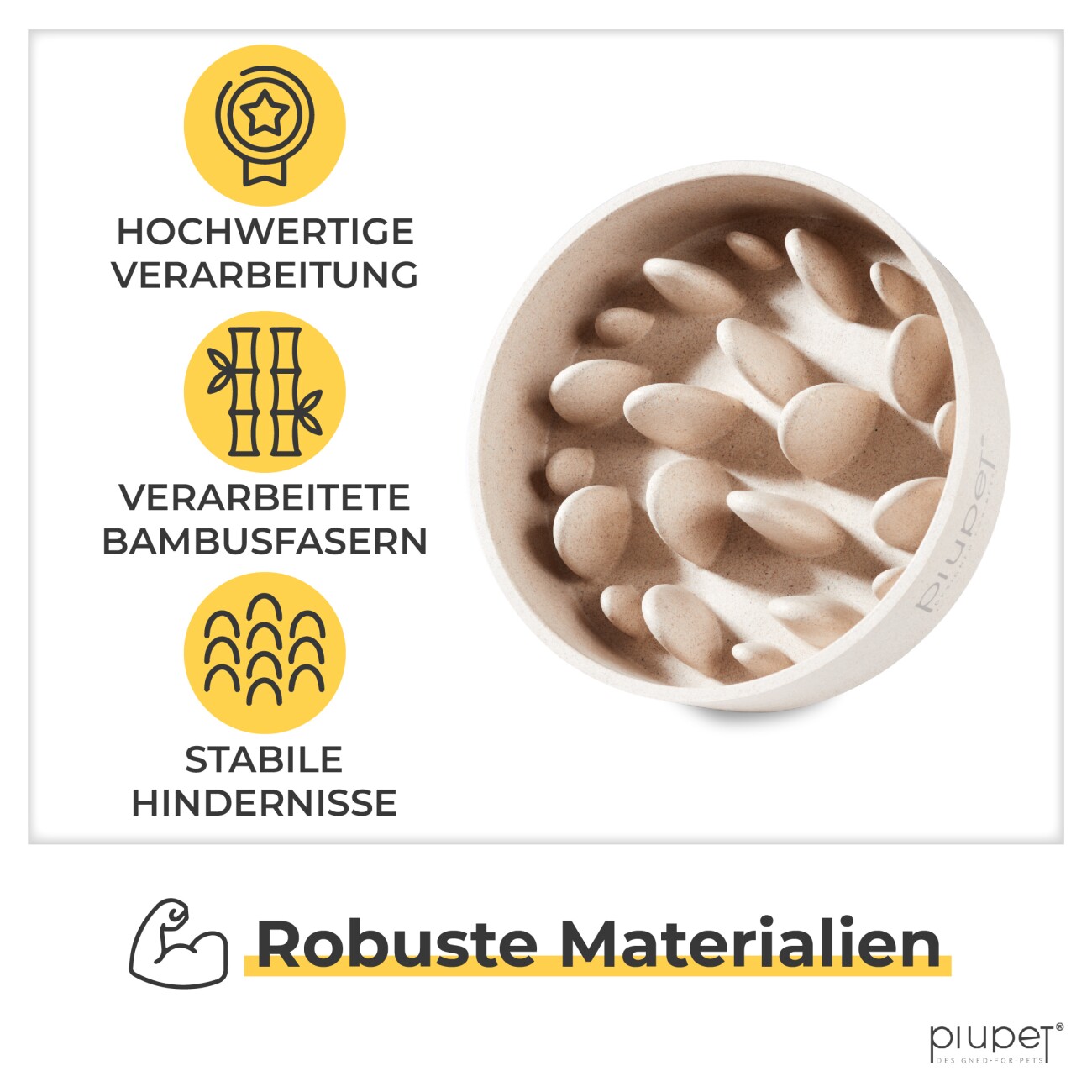 PIUPET Anti-Schling-Napf 800 ml