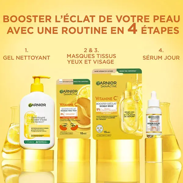 Máscara facial para olhos Garnier Vitamina C Radiance