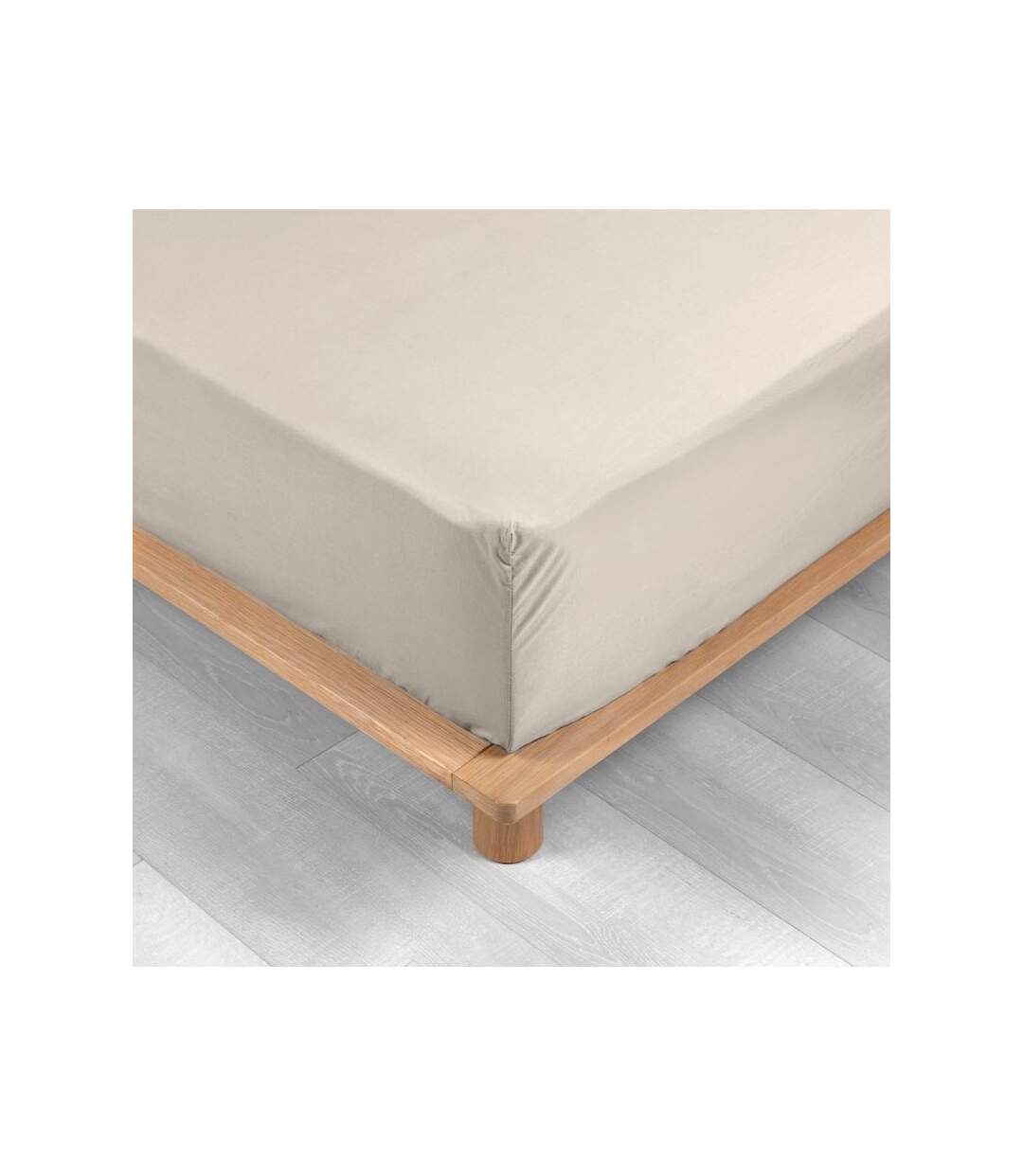Drap Housse Percaline 90x190cm Naturel