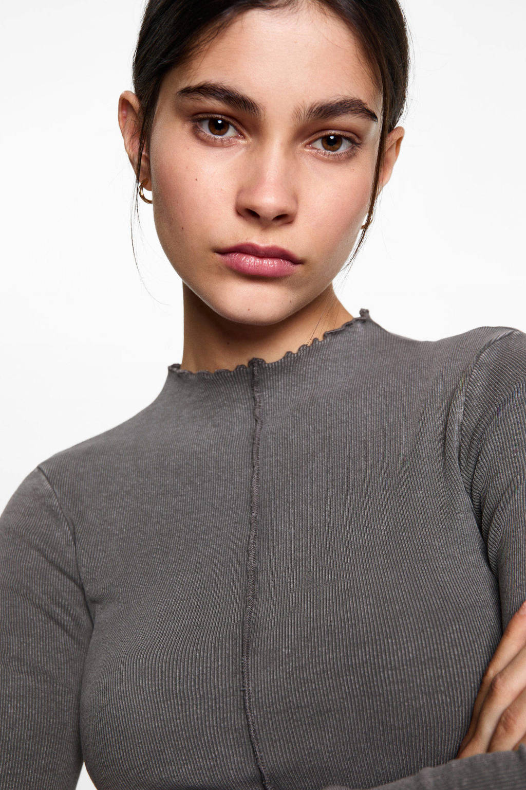 MANGO TEEN longsleeve antraciet
