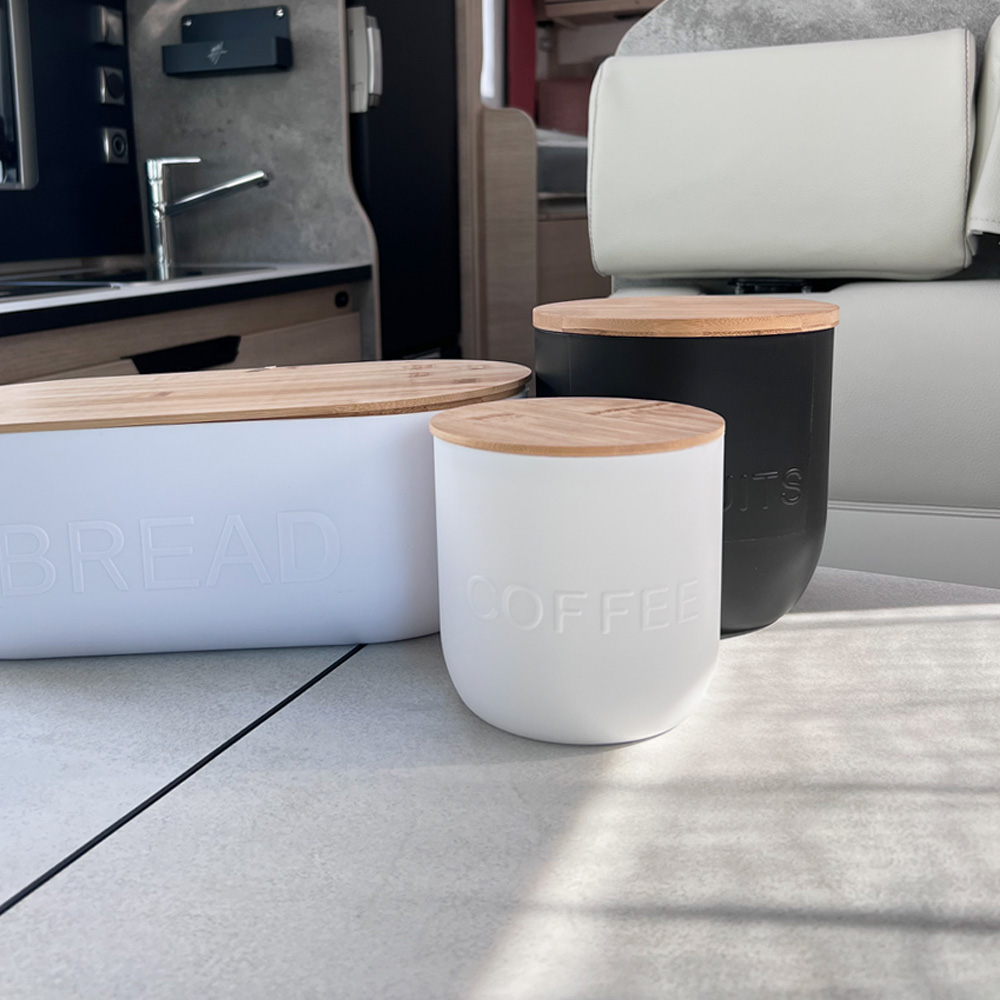 Boîte à café avec couvercle