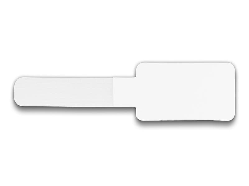 Delock Klettkabelbinder selbstklebend Weiss 90 mm x 24 mm Delock Mini Klett-Kabelhalter L 90 mm x B 24 mm selbstklebend 10 Stück weiss