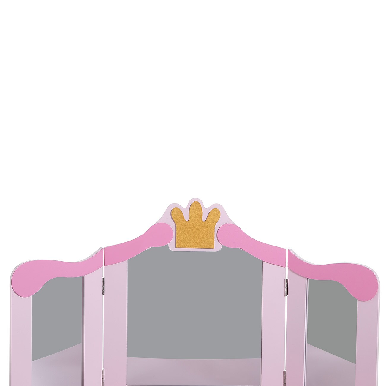 Baby Vivo Kinderschminktisch FIONA mit klappbaren Spiegeln und Hocker