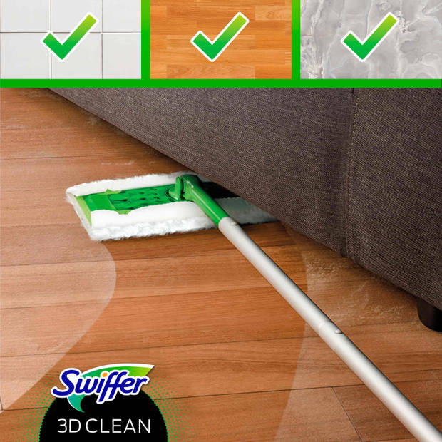 Swiffer 3D Clean droge vloerdoekjes navulling - 14st