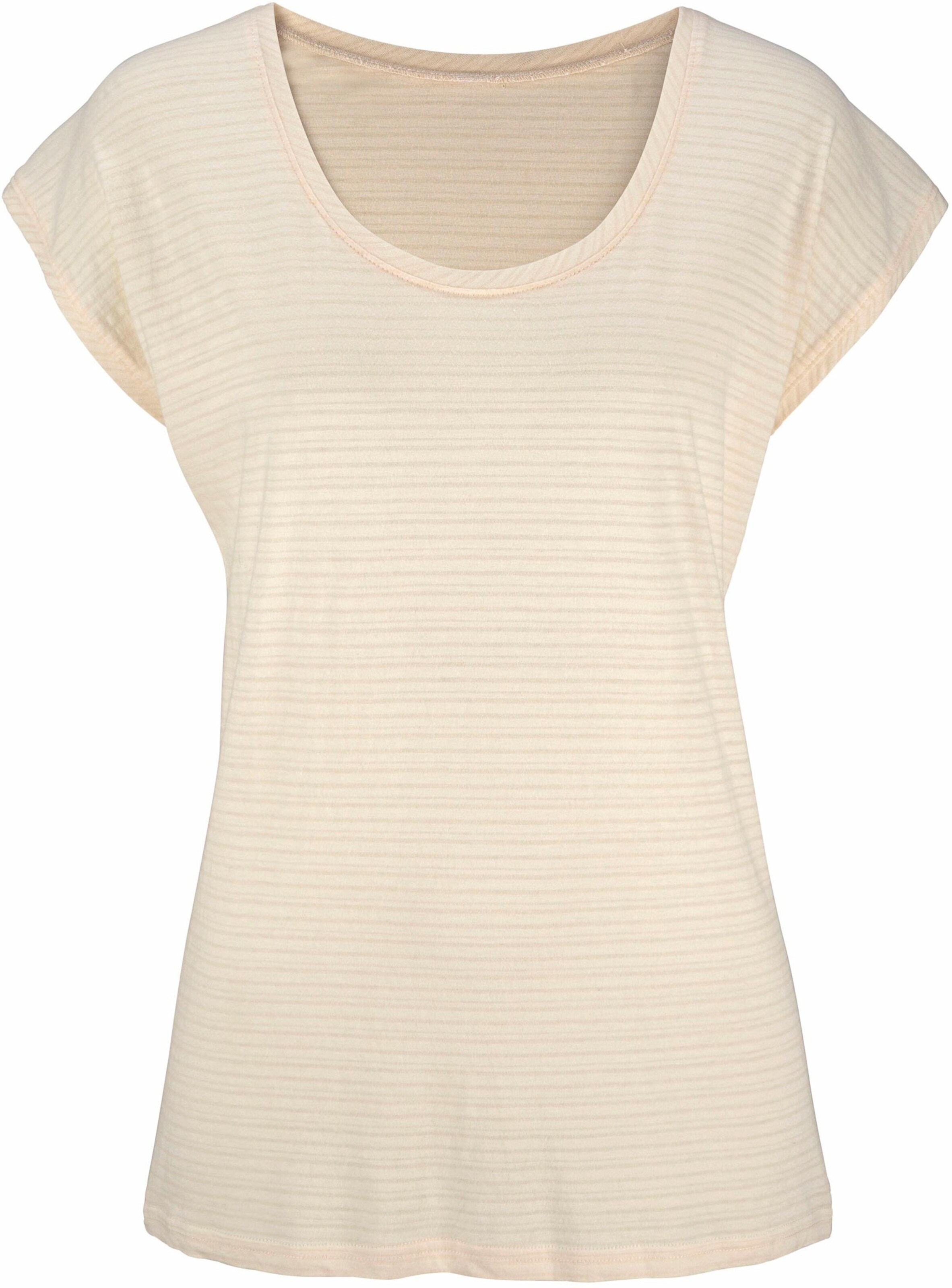Beachtime Kurzarmshirt in marine, creme