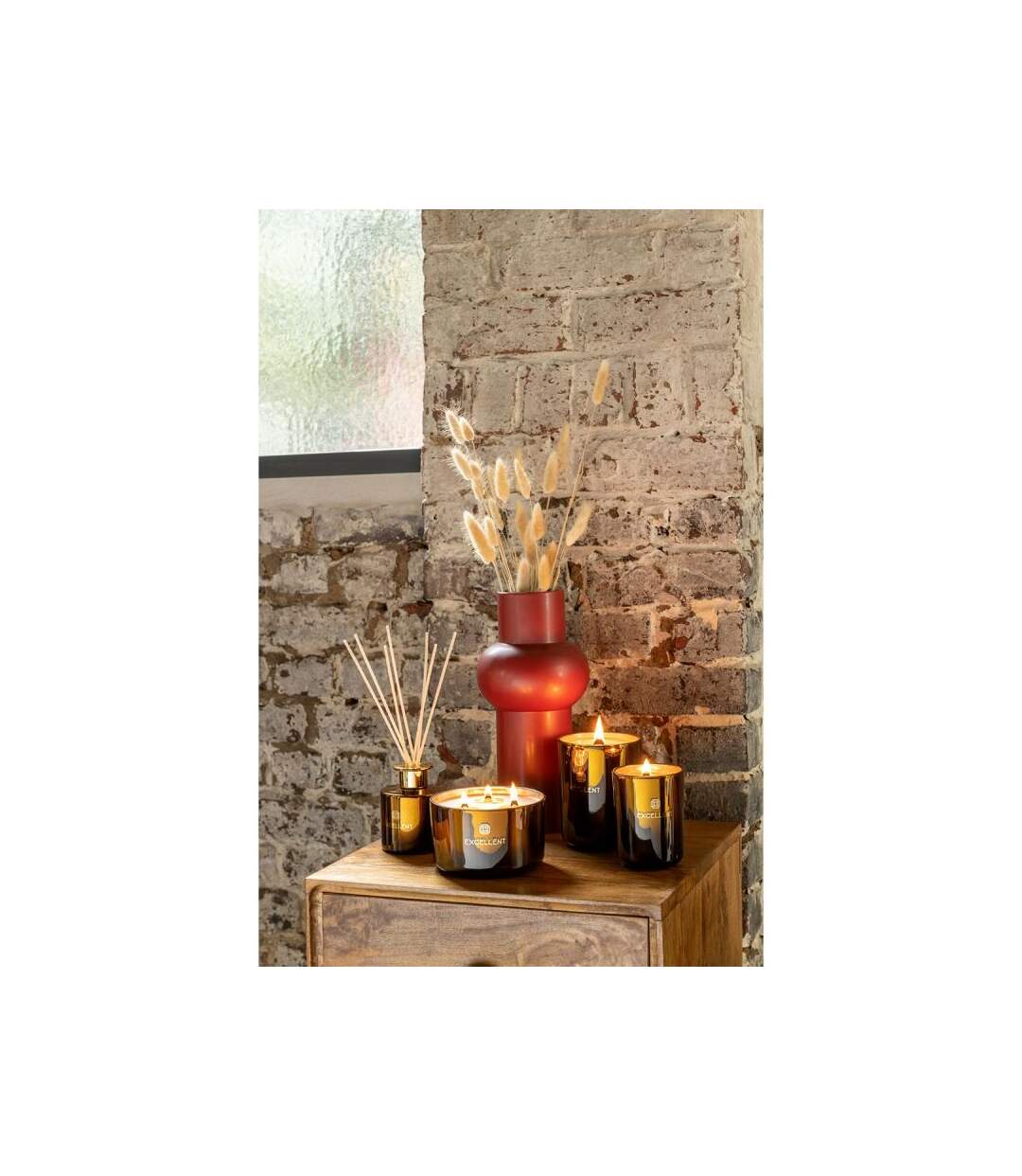 Paris Prix - Bougie Parfumée excellent 13cm Golden Honey Ocre