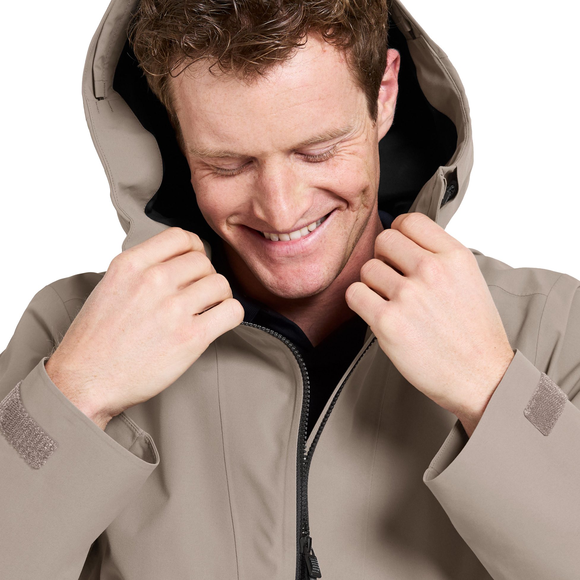 Didriksons Basil 4 Hardshelljacke Herren ash brown