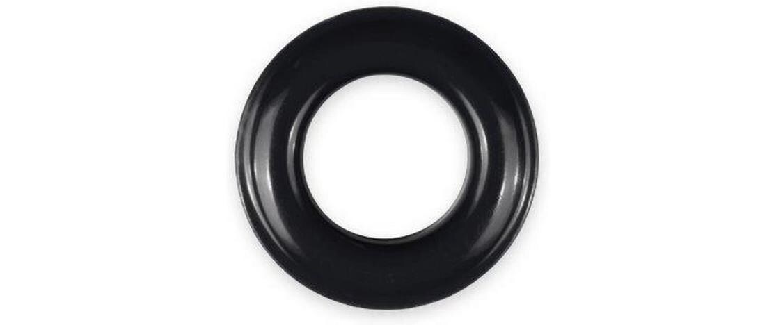 Ösen mit Scheiben, 8 mm Schwarz, SilberNähfreie Ösen