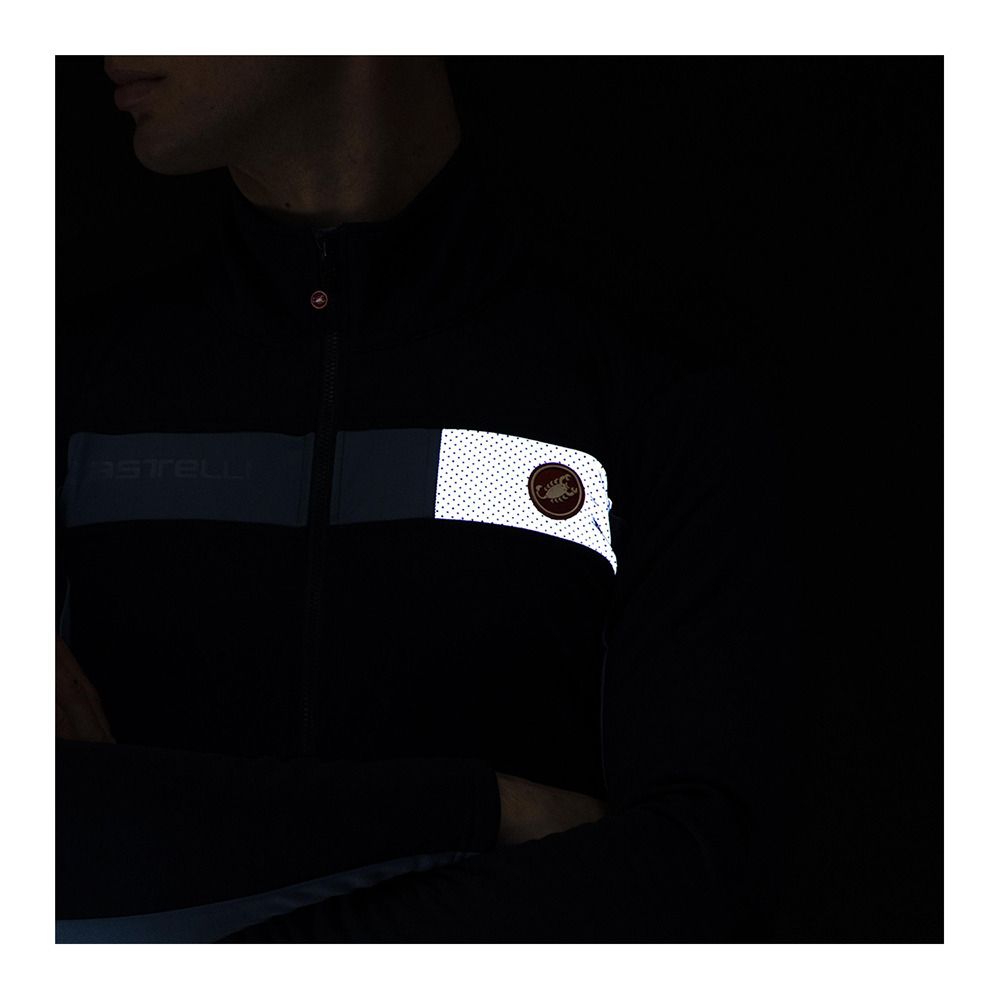 Castelli MORTIROLO 6S - Veste Homme savile blue/steel blue/silver