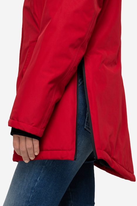 Funktions-Jacke, Kapuzen, Zipper, Seitenschlitze, Langarm