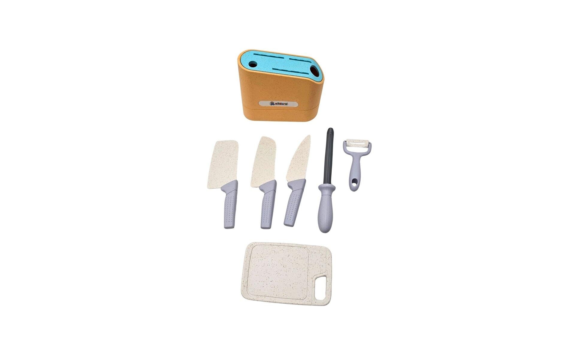 Messerblock für die Kinderküche, 7-teiligKinder-Messerblock-Set