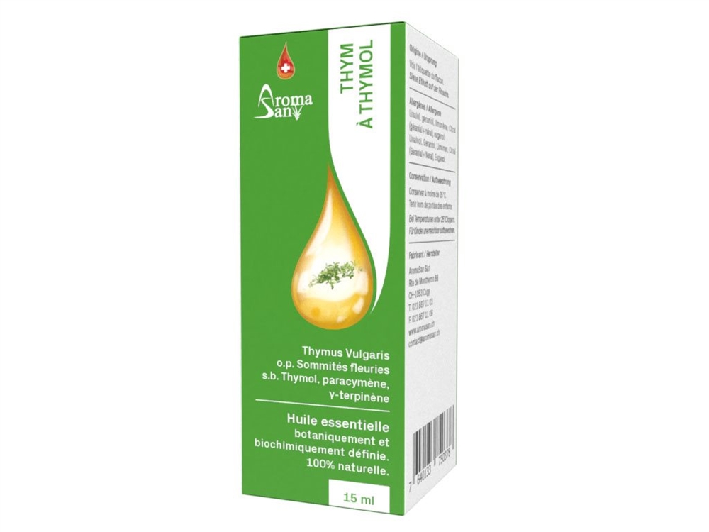 Aromasan Thymian Thymol Äth/Öl in Schachtel Bio 15 ml