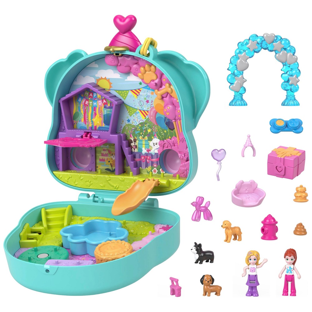 Polly Pocket Hundegeburtstags-Spielset (Kompaktset)