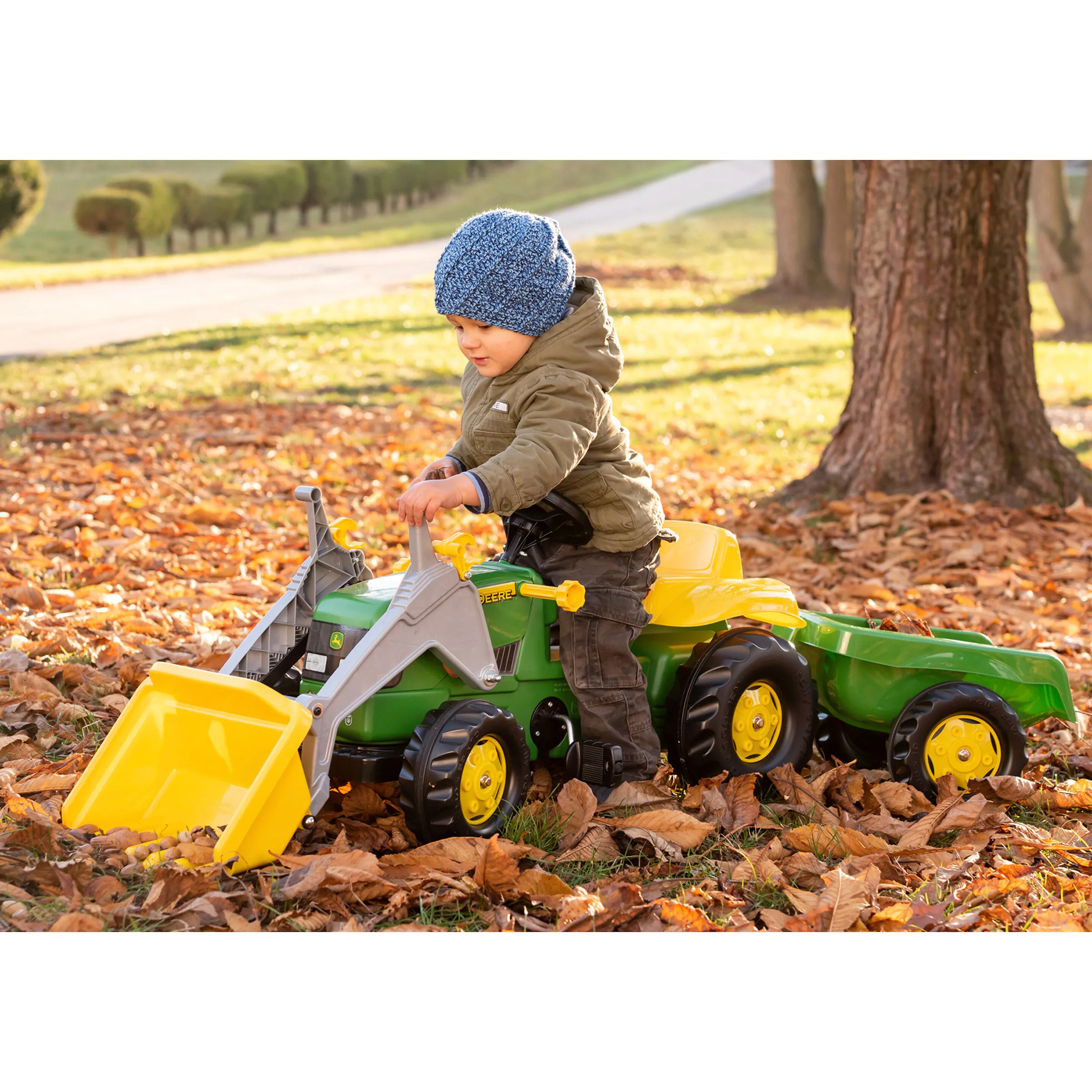 Rolly Toys® Trettraktor rollyKid John Deere mit Lader