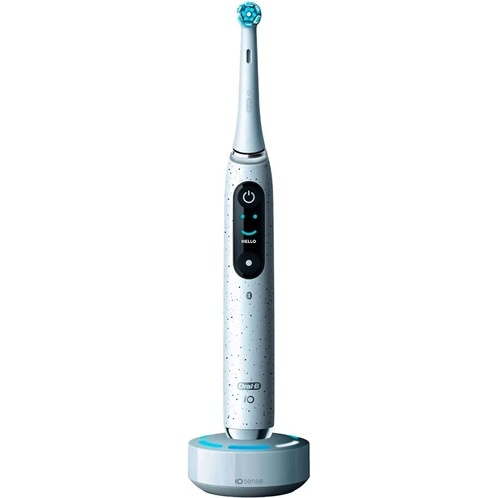 Brosse à dents électrique Oral B IO 10 Blanche Connectee Bluetooth + Pochette