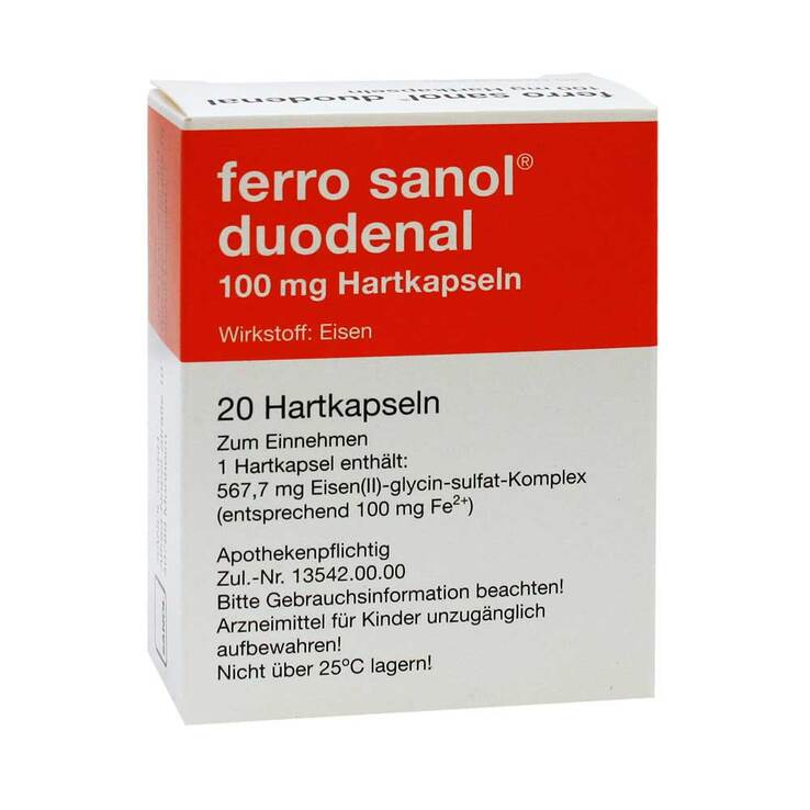ferro sanol duodenal 100 mg, 20 St