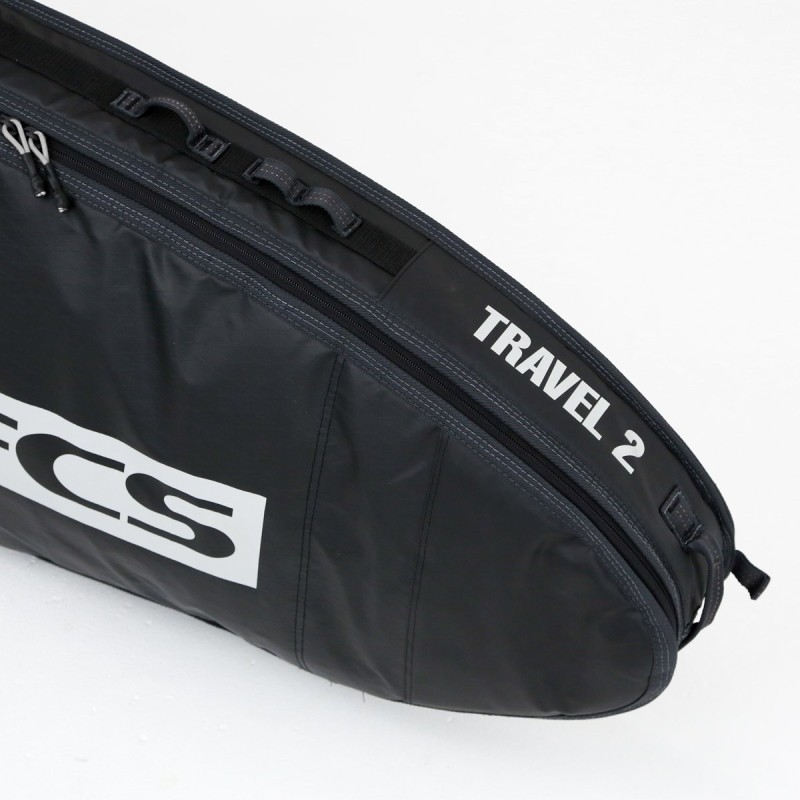 Housse de Surf FCS Travel 2 Fun Board Black Grey - The Corner Shop