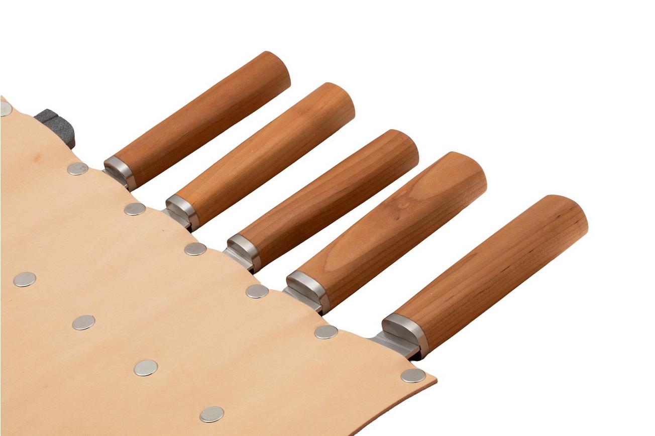 Marttiini Cabin Chef Knife Set 1494000 Satin 8Cr14MoV, Birch, messenset