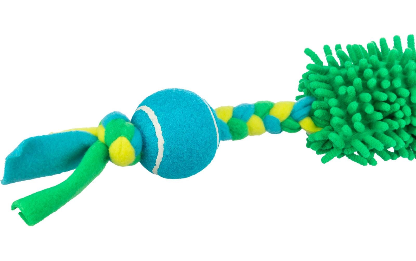 Hunde-Spielzeug Bungee Tugger mit Tennisball, 85 cm, MintHundespielzeug
