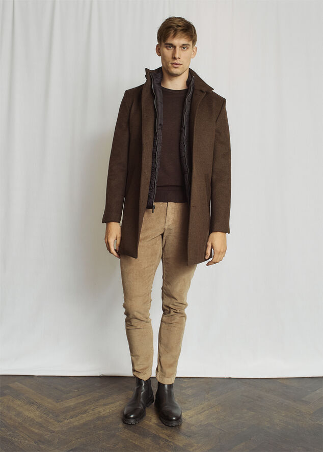 Bruun & Stengade BS Ontario Slim Fit Coat Brown