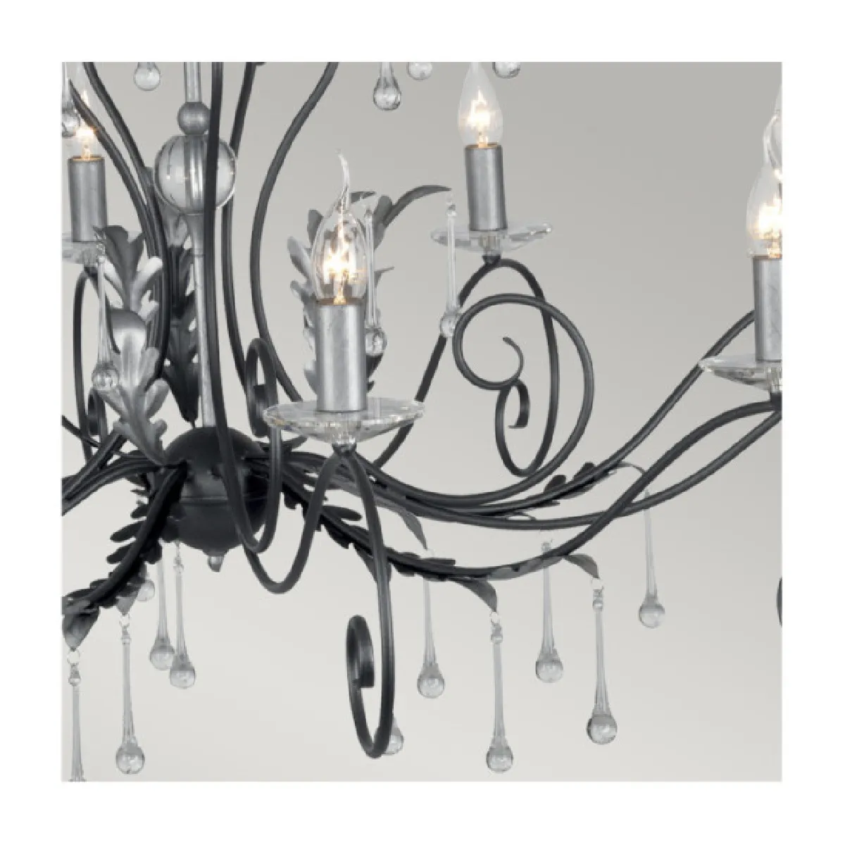 Elstead Lighting Suspension Amarilli Acier Noir