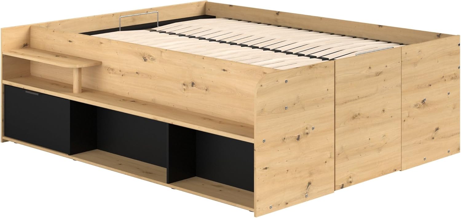 Parisot Stauraum-Hochbett Travel Artisan Eiche