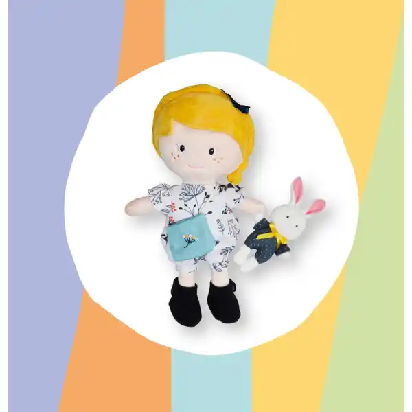 Stoffpuppe Blond