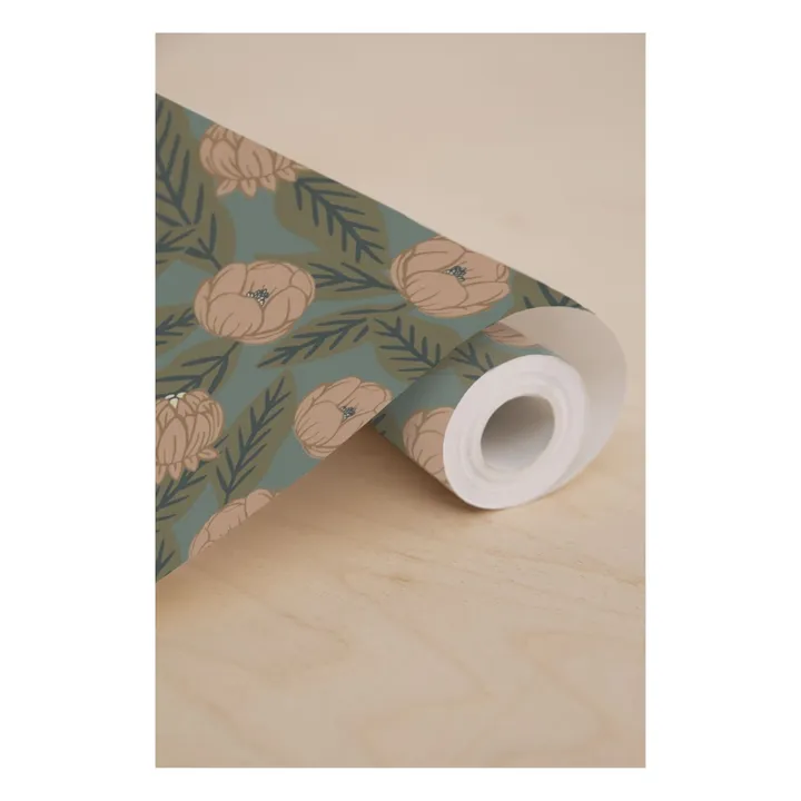 Maison Janette Rouleau de papier-peint Simone | Vert kaki