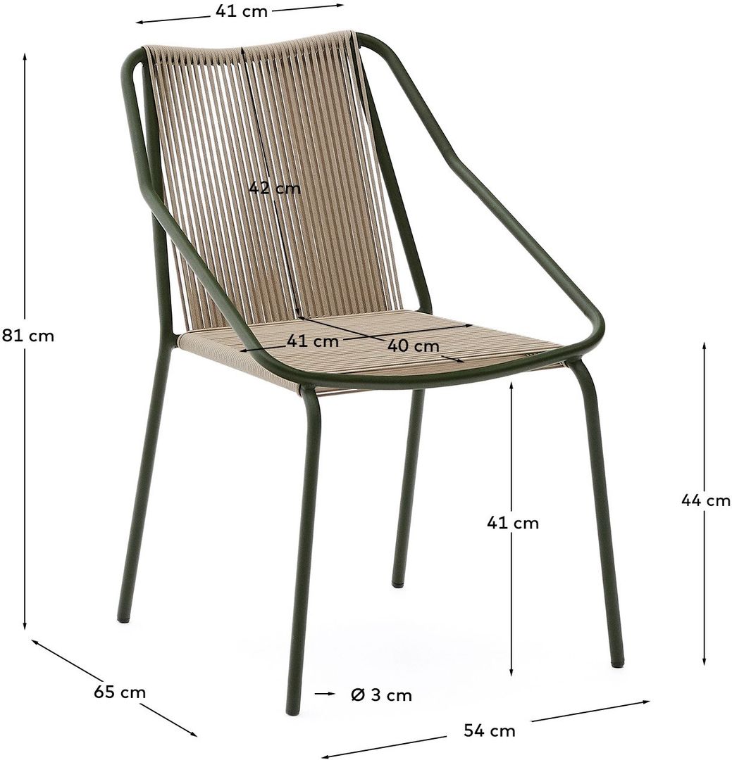 Kave Home   Zivia Tuinstoel