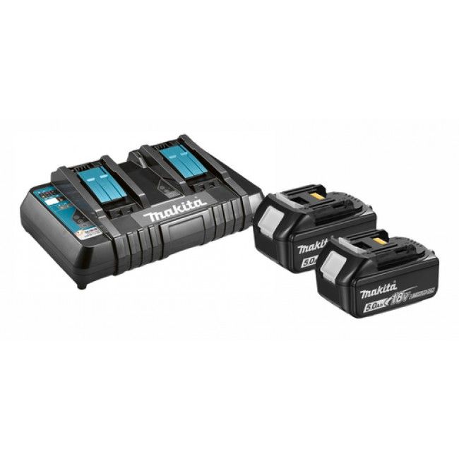 Makita DLM432PT2 36V (2x 18V) Li-ion accu grasmaaier set (2x 5.0Ah accu) - 43cm