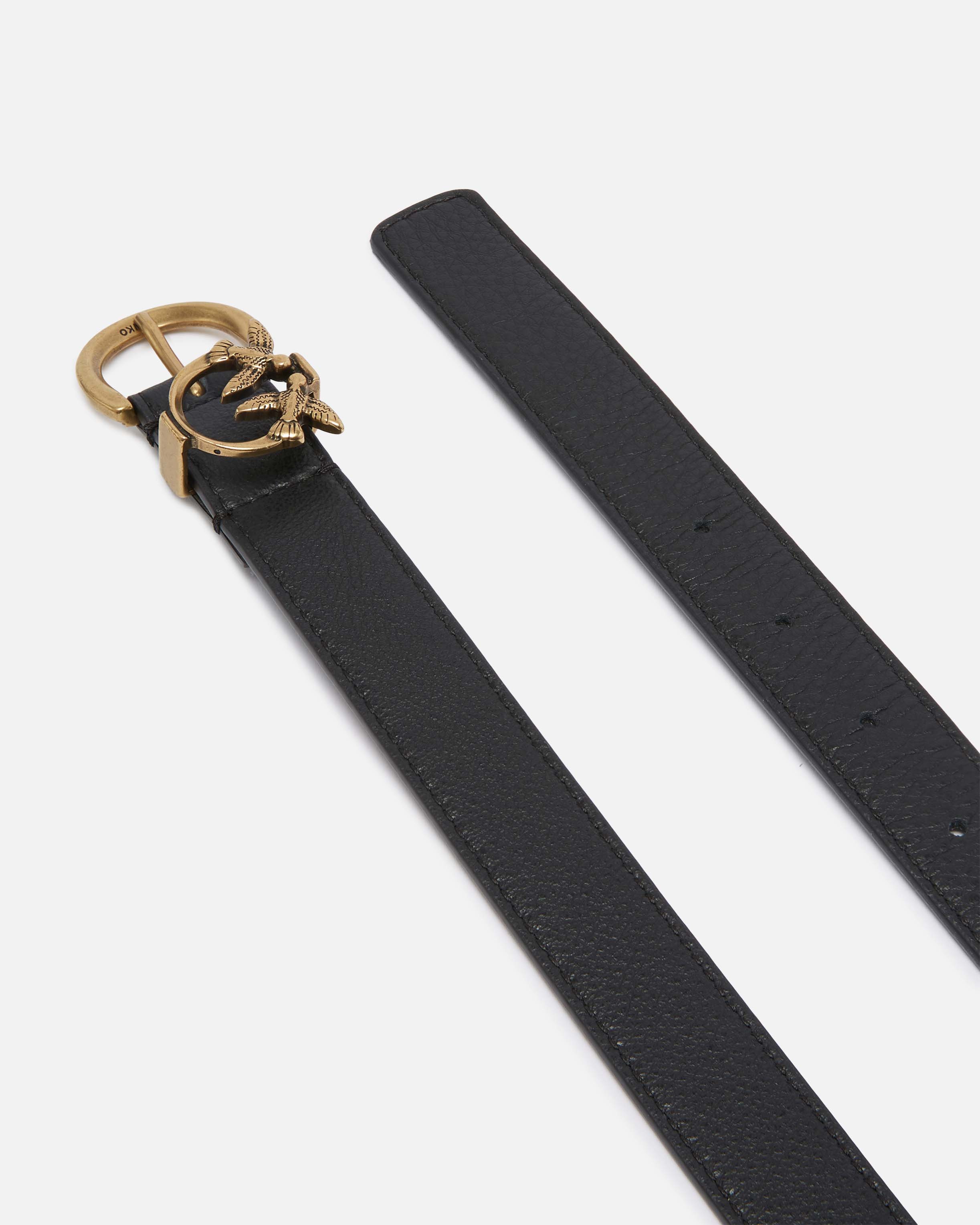 Ceinture avec détail love birds 2,5 cm | Noir