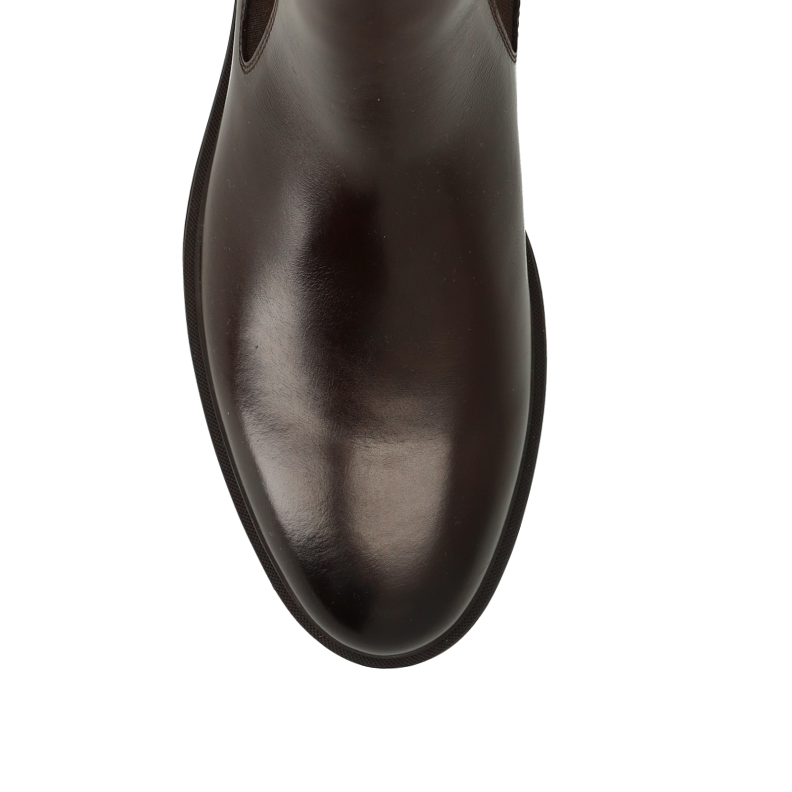 Bruine leren chelsea boots