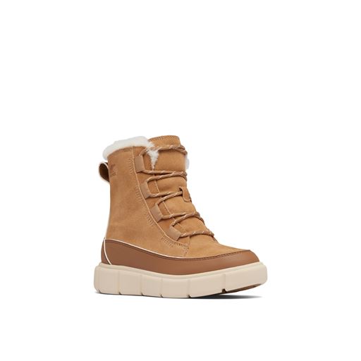 Sorel Explorer III Youth Waterproof Støvler, Tawny Buff/Bleached Ceramic, 35