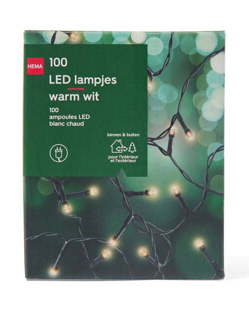 guirlande lumineuse 12.62m avec 100 ampoules LED