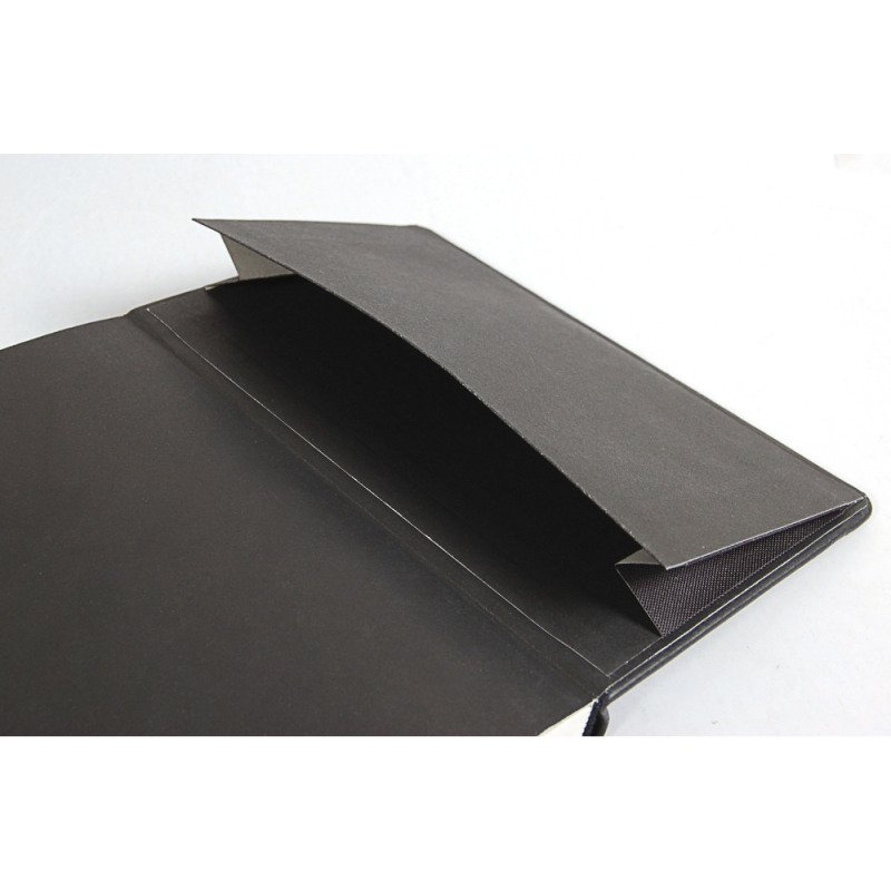 Carnet Webnotebook Rhodiarama noir 9 x 14 cm fermeture élastique - ligné - 192 pages