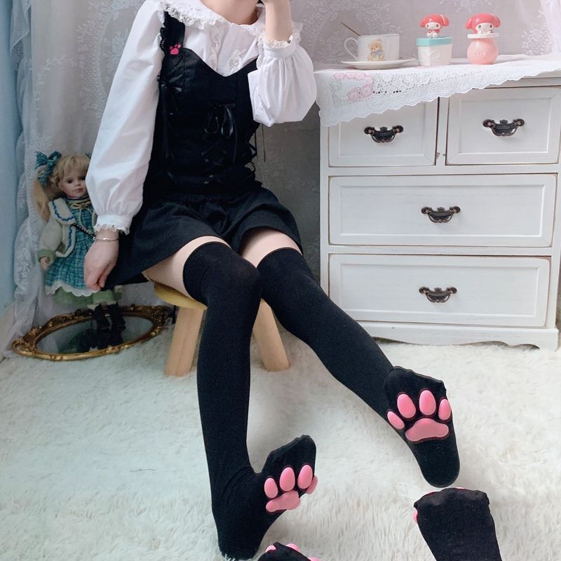 Sayaka - 3D kattenpootkussensokken / set